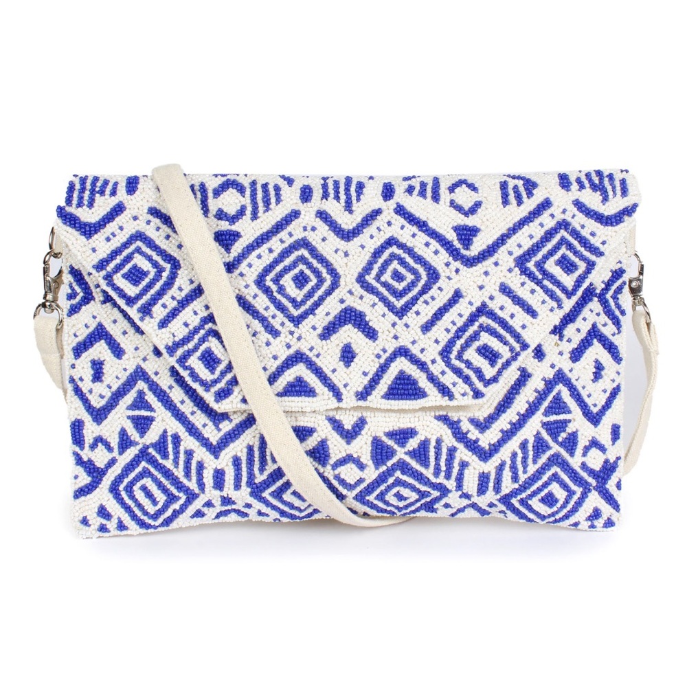 Boho Gene Mykonos beaded clutch